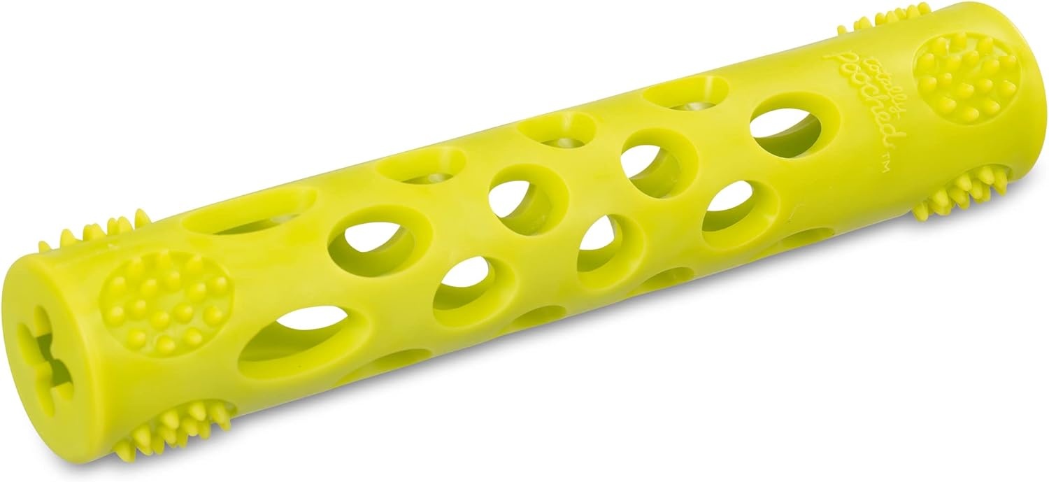 image:imageMessy Mutts Totally Pooched Huffn Puff Ball 25 TPR Puzzle Ball for Dogs 2in1 Interactive Toy and Tooth Cleaner GreenGreen