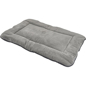 image:imageMessy Mutts Retreat Crate Mat  Plush and Cotton Poly Blend Reversible Kennel Bed for DogsCats  Soft Dog Bed Mat  Machine Washable  Small 19 x 24