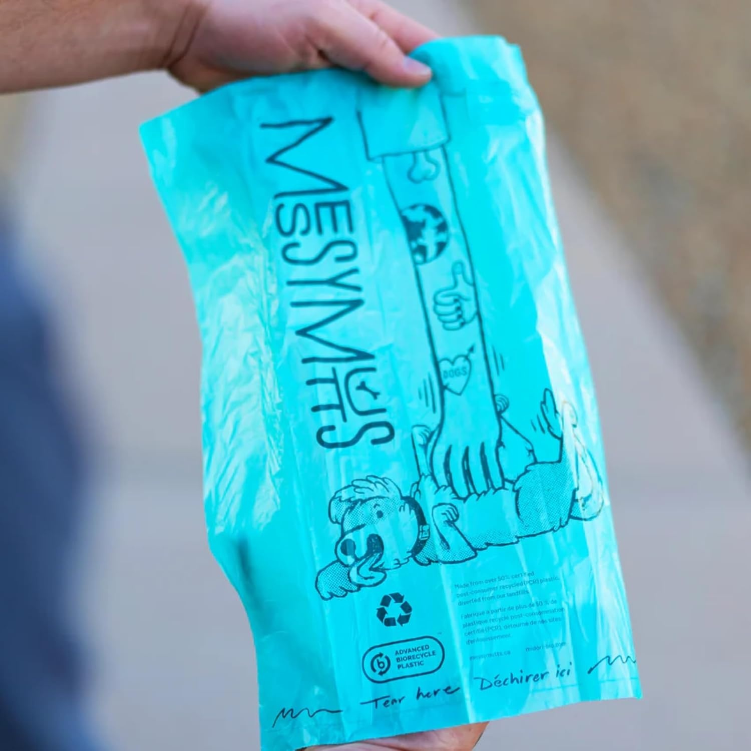 image:imageMessy Mutts Advanced BioRecycle Poop Bags 365 Bags 1 Bulk Roll Dog Poop Bag Roll Unscented Dog Waste Bags16 Refill Rolls 240 bags