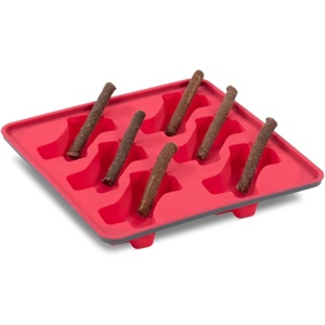 image:imageMessy Mutts Framed Silicone Popsicle Mold  10 x 10 Tray  6 Easy to Fill Treats Per Tray  15 oz and 3 oz Fill Lines for Perfect Pour  DIY Dog Mold  Dishwasher Safe  WatermelonWatermelon