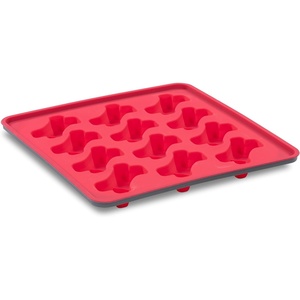 image:imageMessy Mutts Framed Silicone Treat and Topper Making Molds  10 x 10 Tray  12 Bone Shaped Cavities  Dishwasher Freezer Safe  Perfect for DIY Dog Treats Watermelon