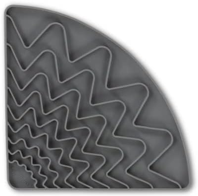 image:imageMessy Mutts 628043607996 Triangle Dog Licking Mat Grey