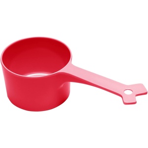 image:imageMessy Mutts Melamine Dog Food Scoop 1 Cup Capacity  Measuring Cup for Animal Food  Features 12 Cup Indicator Line  Small or Large Dog Food Scooper  Dishwasher Safe  GreyWatermelon