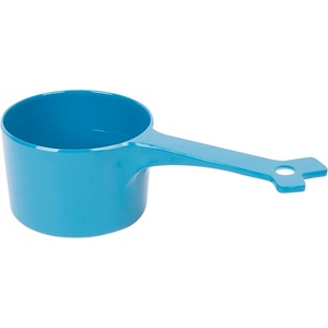 image:imageMessy Mutts Melamine Dog Food Scoop 1 Cup Capacity  Measuring Cup for Animal Food  Features 12 Cup Indicator Line  Small or Large Dog Food Scooper  Dishwasher Safe  GreyBlue