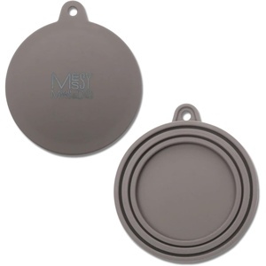 image:imageMessy Mutts Silicone Universal Can Cover  Fits 3 Can Sizes  Small Medium Large  Reusable Lid for Dog or Cat Food  Airtight Seal for Wet Food Cans  GreenGrey