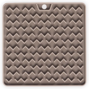 image:imageMessy Mutts amp Cats Silicone Reversible Interactive Feeding and Licking Mat  55 x 55  Slow Feeder for Boredom amp Anxiety  Lick Pad for Cats amp Small Dogs  GreyGrey