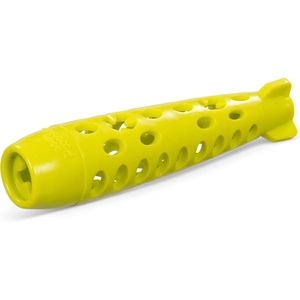 image:imageMessy Mutts Totally Pooched Stuffn Chew Rocket Stick  Teal  10 x 25 Fillable Dog Toy  Interactive Treat Holding TPR Toy for DogGreen