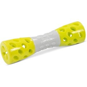 image:imageMessy Mutts Totally Pooched Toss n Stuff Hourglass  Interactive Treat and Squeak Toy for Dogs  7 TPR Dog Toy  TealGreen