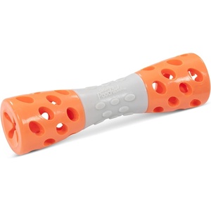 image:imageMessy Mutts Totally Pooched Toss n Stuff Hourglass  Interactive Treat and Squeak Toy for Dogs  7 TPR Dog Toy  TealOrange
